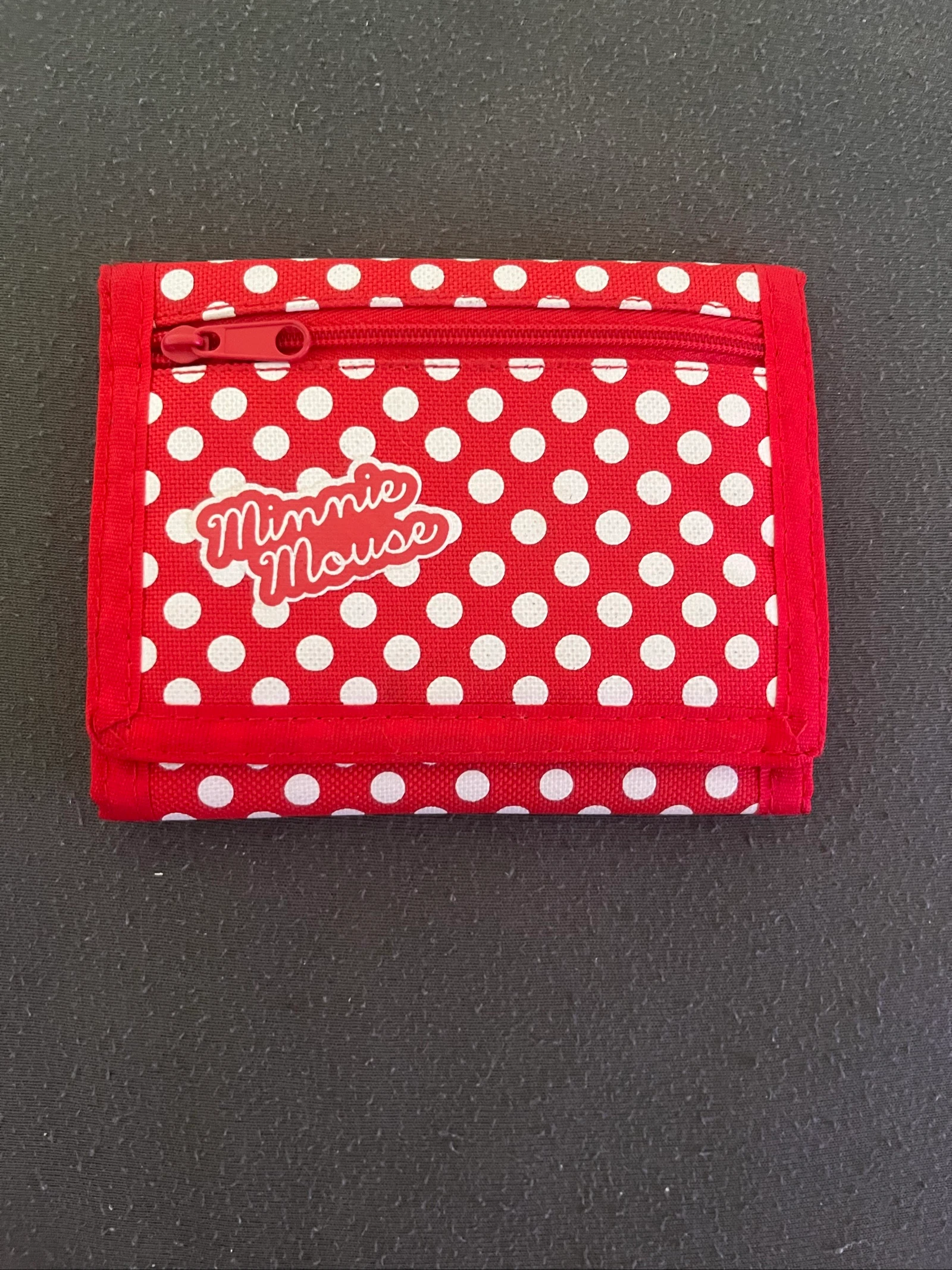Portefeuille Minnie Mouse Disney Rood met Witte Stippen - Zeer Goede Staat – photo 2